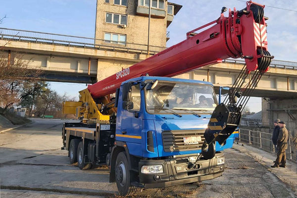 Автокран Palfinger Sany SPC320 установлено на МАЗ-6312 С3