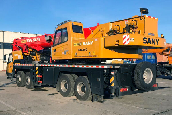 Автокран Palfinger Sany STC500 готовий до відвантаження в Україну 