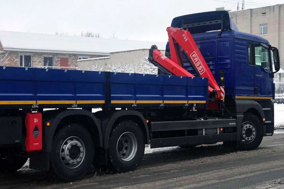 В корпорации ЭНЕРГОАТОМ будет использоваться бортовой грузовик MAN с КМУ FASSI